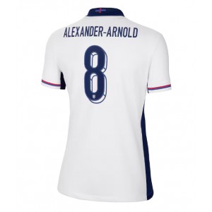 Fotbalové Dres Anglie Alexander-Arnold #8 Dámské Domácí Oblečení ME 2024 Krátký Rukáv